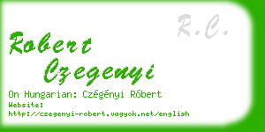 robert czegenyi business card