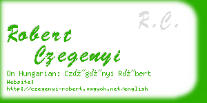 robert czegenyi business card